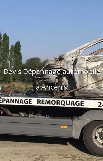 Devis Dépannage automobile a Ancenis