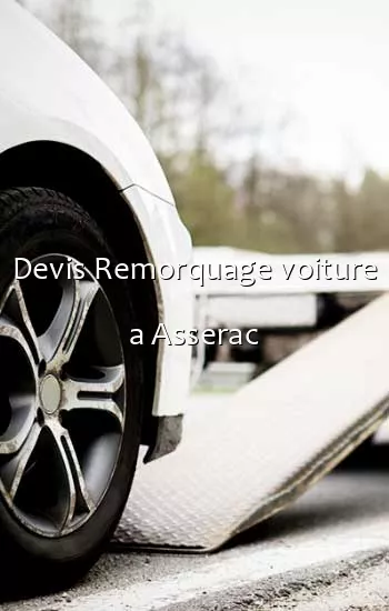 Devis Remorquage voiture a Asserac