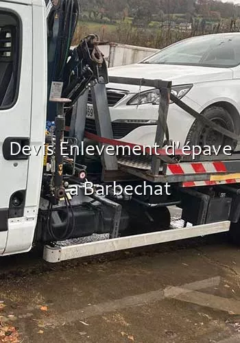 Devis Enlevement d'épave a Barbechat