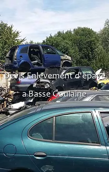 Devis Enlevement d'épave a Basse Goulaine