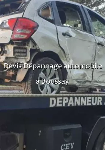 Devis Dépannage automobile a Boussay