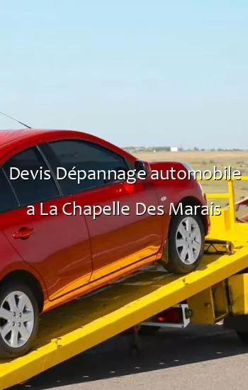 Devis Dépannage automobile a La Chapelle Des Marais