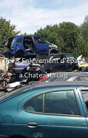 Devis Enlevement d'épave a Chateaubriant