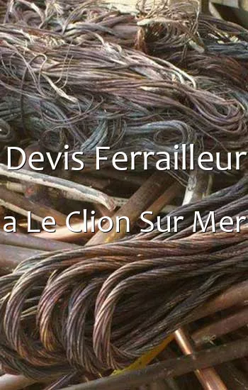 Devis Ferrailleur a Le Clion Sur Mer