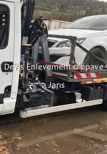 Devis Enlevement d'épave a Jans