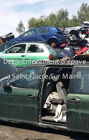 Devis Enlevement d'épave a Saint Fiacre Sur Maine