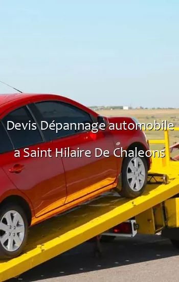 Devis Dépannage automobile a Saint Hilaire De Chaleons