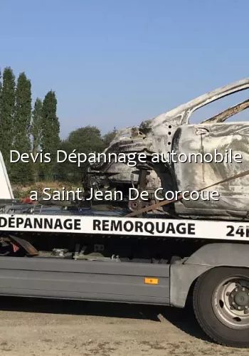 Devis Dépannage automobile a Saint Jean De Corcoue