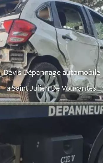 Devis Dépannage automobile a Saint Julien De Vouvantes