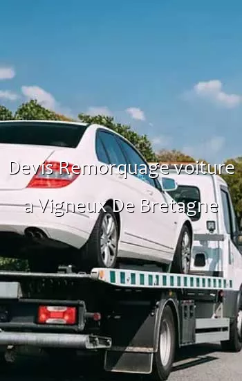 Devis Remorquage voiture a Vigneux De Bretagne